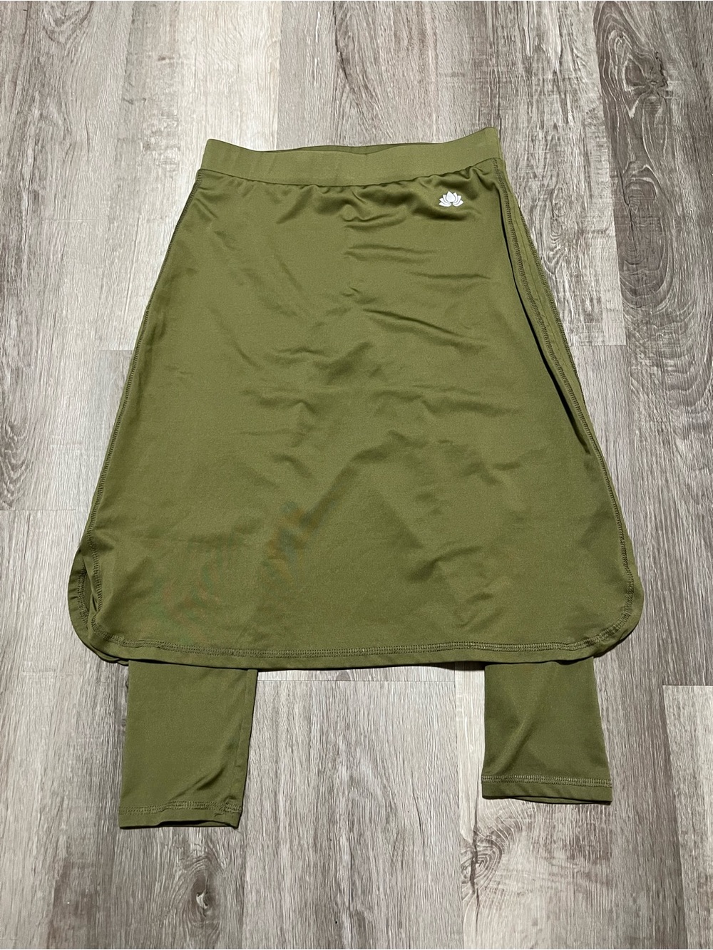 Women’s Snoga Athletics Olive Green Sport Snoga Midi Skirt Sz XS